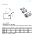 Coudes, Clamp 45 °| DN32 (34x1,5mm / collier de clamp 50,5mm)