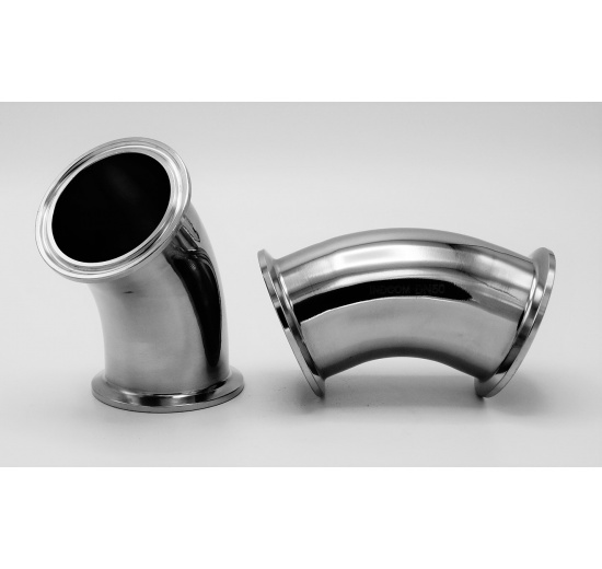 Coudes, Clamp 45 °| DN50 (52x1,5mm / collier de clamp 64mm)