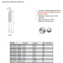 Couvercle aveugle pour connexion Clamp