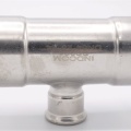 Pièce en T, pressage, réduite F/F/F 54_28_54, inox