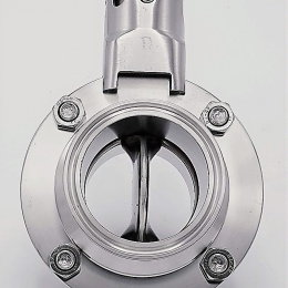 vanne papillon type CLAMP sanitaire