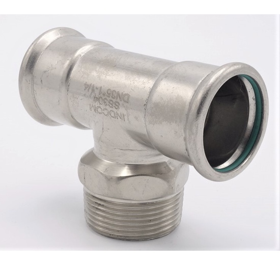 T-kus, lisovací F/M(závit vnější)/F 35_1 1/4"_35