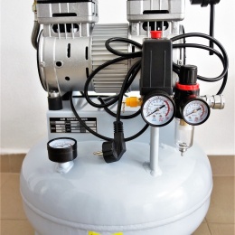 kompresor bezolejový, průtok 100 l/min., objem vzdušníku 20 l