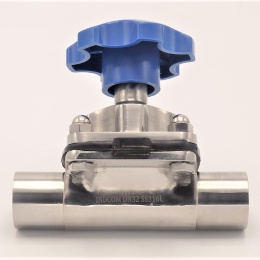 Vanne à membrane, type de soudage S-S, EPDM | DN32