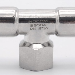 Pièce en T, pressée, F/F(filetage intérieur)/F | 18_1/2"_18