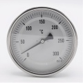Celonerezový bimetalový teploměr s ponorným dříkem, závitový | 0-300℃ (1/2”) 200 mm