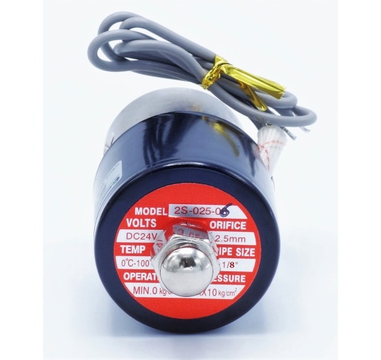 Électrovanne en acier inoxydable 2/2, G 1/8 " | DC24V, NC