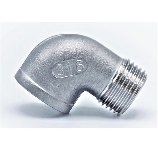 Coudé fileté inox mâle/femelle type 304_ 90° | 1/2"
