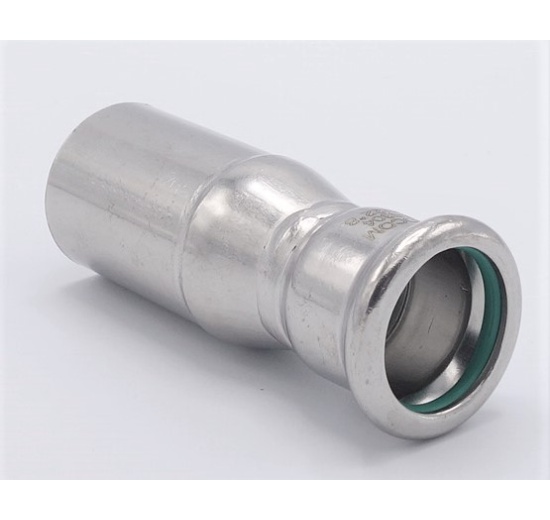 Réduction (Mamelon Réduit), Raccords à Presser M/F 28/22 mm, acier inoxydable