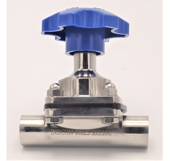 Vanne à membrane, type de soudage S-S, EPDM