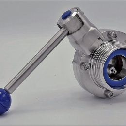 DIN mâles G-G | DN32 vanne papillon