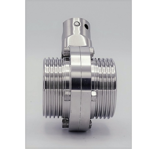 DIN mâles G-G  vanne papillon