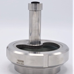 Indicateur de circulation en inox, raccordement à souder, avec éclairage, (pour cuves)