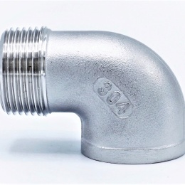 Coudé fileté inox mâle/femelle type 304_ 90° | 3/4"