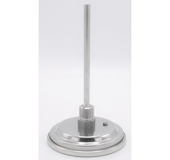 Celonerezový bimetalový teploměr s ponorným dříkem, závitový (1/2”), 0-300℃, 150 mm