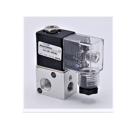 Elektromagnetický rozvaděč 3/2, G 1/8", AC24V
