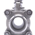 Robinet à tournant sphérique, acier inox avec plein débit, en trois parties, soudé | DN25 (35x4mm)