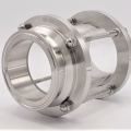 Sanitaire verre de viséur droit, inox, Clamp C-C, longue DN80