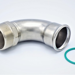 Coude 90°, à sertir, F/filetage extérieur 54 mm_2"