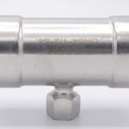 Pièce en T, pressage, F/F(filetage intérieur)/F 54_1/2"_54, acier inoxydable