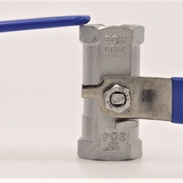 Nerezový kulový kohout s redukovaným průtokem, jednodílný, závitový 1/2”