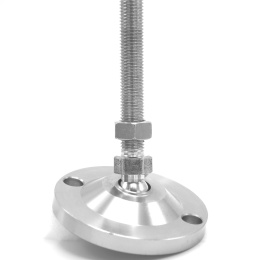 Pieds en acier inoxydable, réglables en hauteur, avec articulation D100/M16