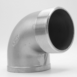 Coudé fileté inox mâle/femelle type 304_ 90°| 2 1/2"