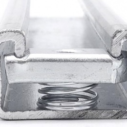 Écrous coulissants M8 (avec ressort), Montage et système d'ancrage