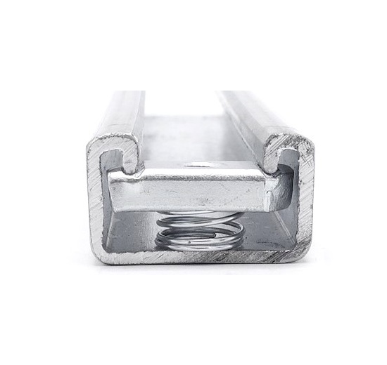 Écrous coulissants M8 (avec ressort), Montage et système d'ancrage