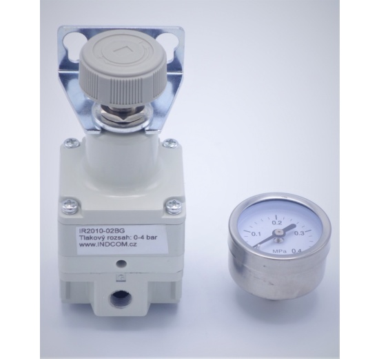 Redukční ventil s jemnou regulací G 1/4"   rozsah 0.1-4 bar