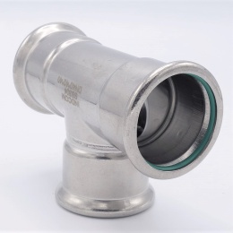 Pièce en T, pressage, F/F/F 42 mm acier inoxydable