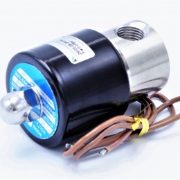 Électrovanne en acier inoxydable 2/2, G 1/4 " | AC24V, NC