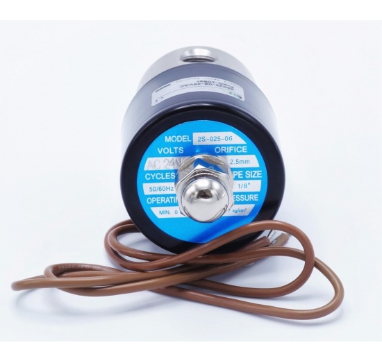 Électrovanne en acier inoxydable 2/2, G 1/8 " | AC24V, NC