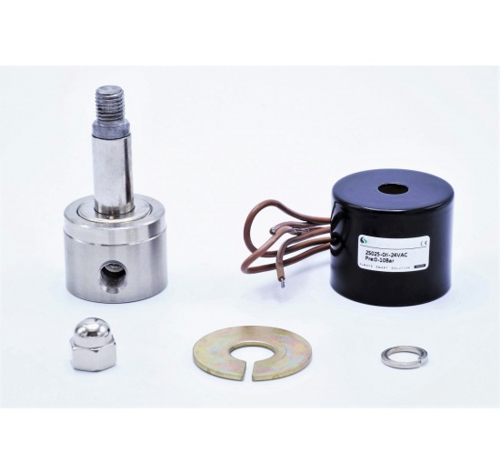 Électrovanne en acier inoxydable 2/2, G 1/8 " | AC24V, NC