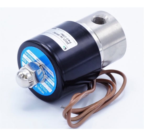 Électrovanne en acier inoxydable 2/2, G 1/8 " | AC24V, NC