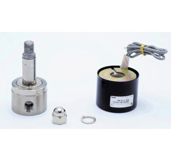 Électrovanne en acier inoxydable 2/2, G 1/8 " | DC24V, NC