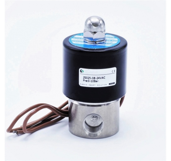 électrovannes 2/2 G 1/4 ", pression de travail: 0-0,7 MPa (0-7 bar)