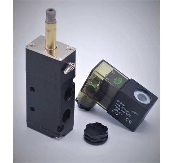 Elektromagnetický rozvaděč 5/2, G 1/8", DC24V