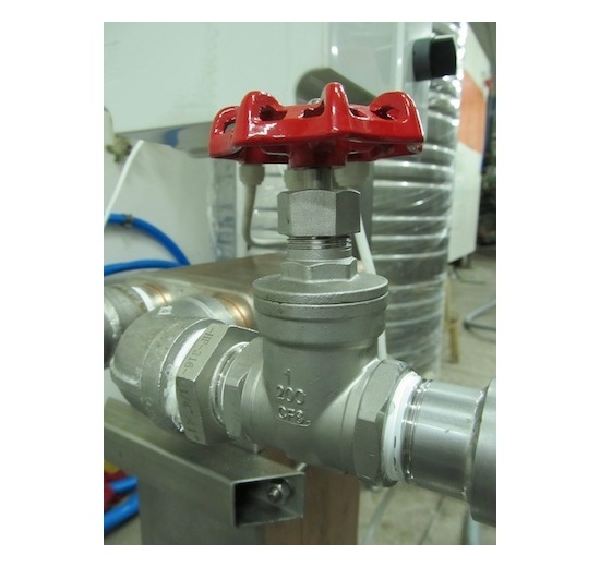 Vanne à soupape de régulation, d'arrêt, en acier inoxydable