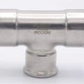 Pièce en T, pressage, réduite F/F/F 42_35_42, acier inoxydable