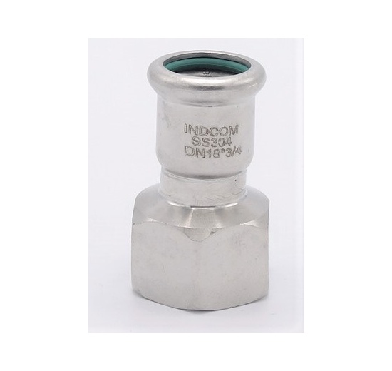 Přechodka lisovací/závit vnitřní 18 mm_3/4" nerezová