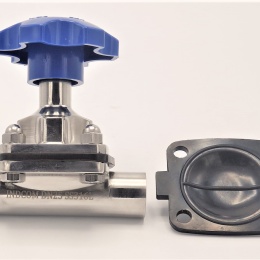 Vanne à membrane, type de soudage S-S, EPDM