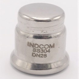 Capuchon d'extrémité, raccords à sertir, acier inoxydable F 28 mm