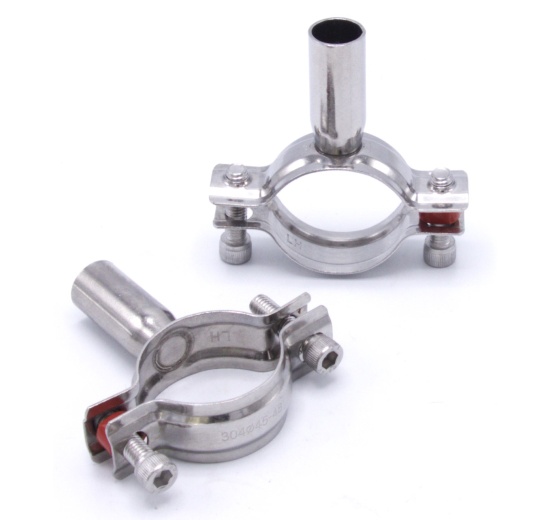 Collier support non isolé acier inox DIN 1.4301_ 45-48 mm