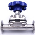 Vanne à membrane, manuelle, raccordement: CLAMP