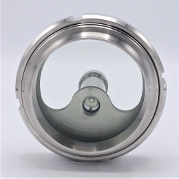 Průhledítko maticové s osvětlením LED, navařovací, DN100