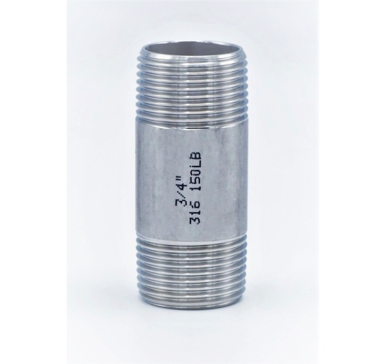 Mamelon tube mâle, inox type 310 3/4"
