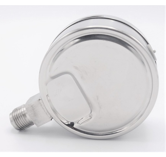 Manomètre avec raccordement inférieur avec le cadran 100mm