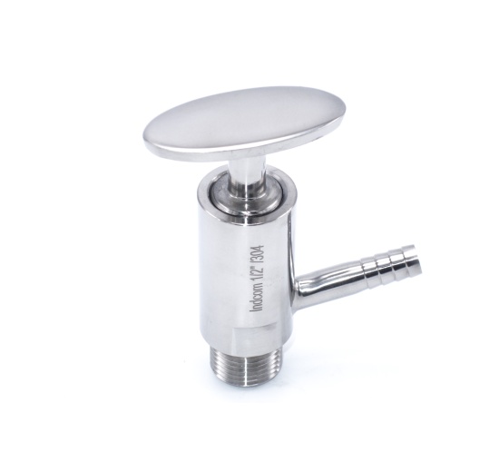 Vanne d'échantillonnage en inox, Clamp type | 1/2"