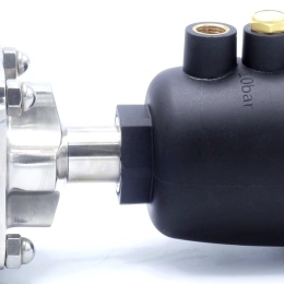 Vanne à membrane, commande: actionneur pneumatique, raccordement: CLAMP